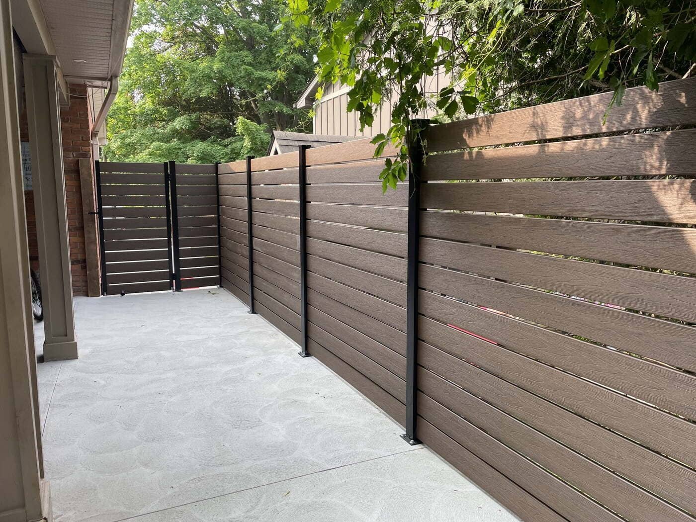 Fence installation project in London Ontario
