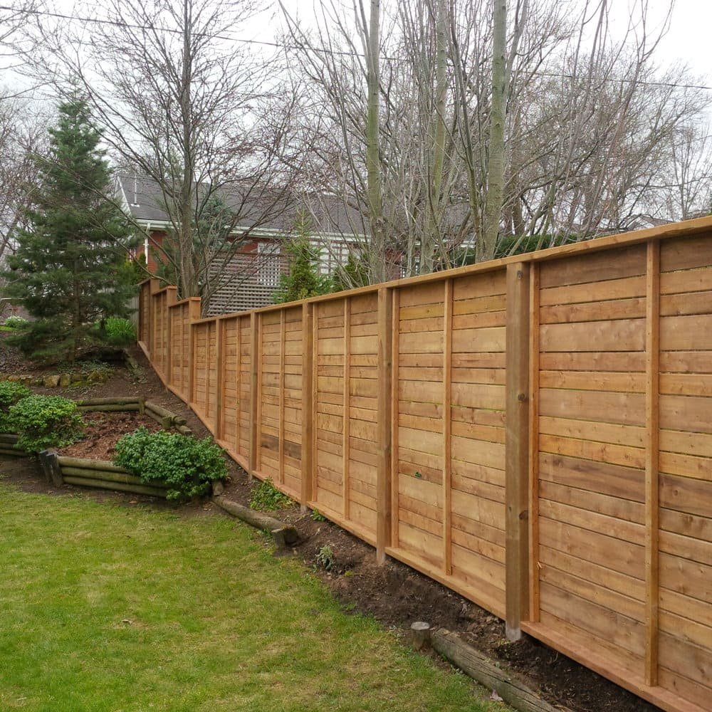 Wood fence installation in London, Ontario
