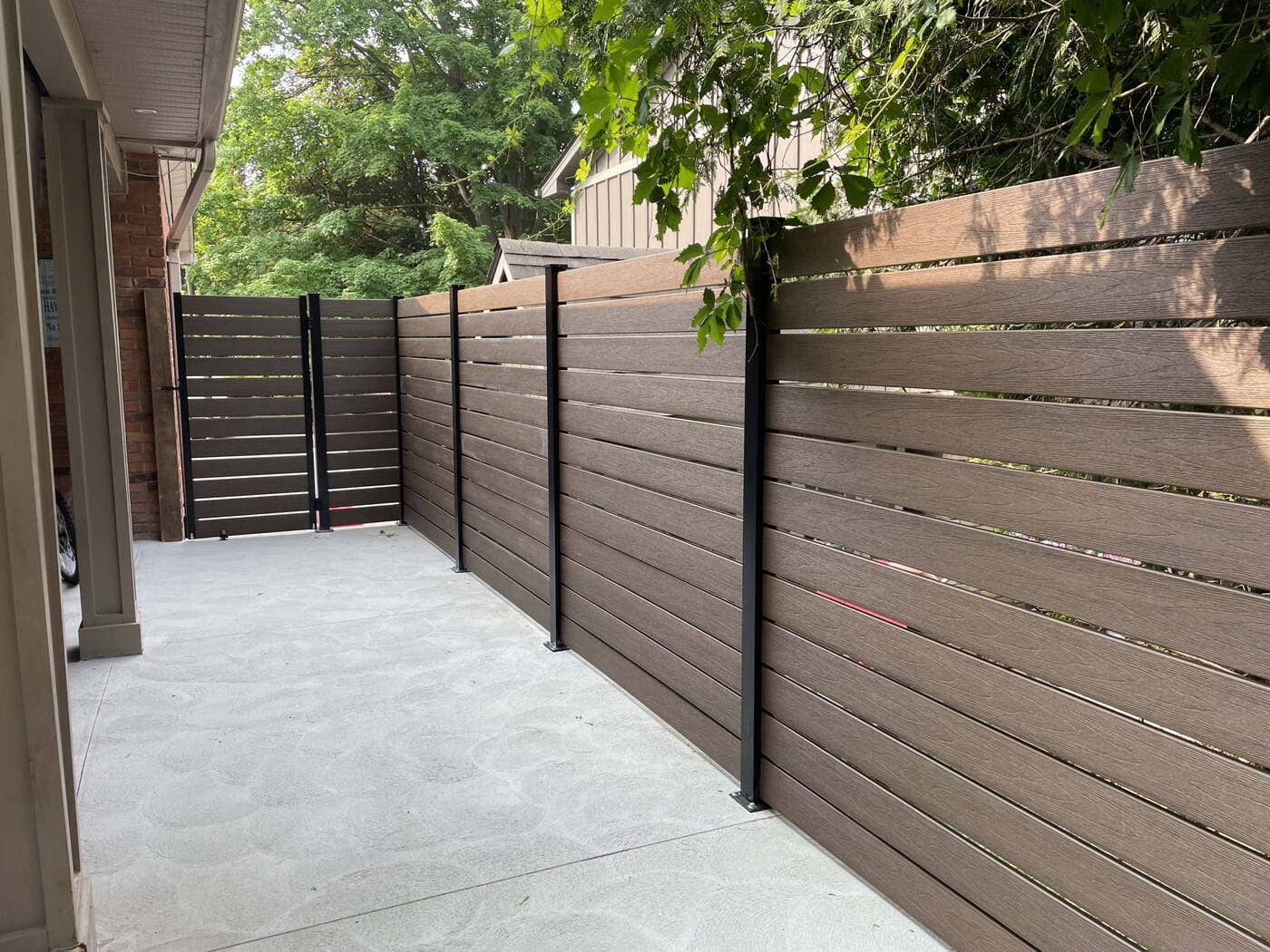 Fence installation project in London Ontario